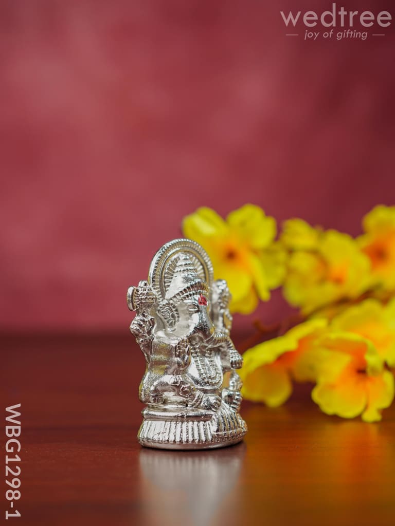 Zink Alloy Ganesha Idol - Wbg1298 Divine Figurines