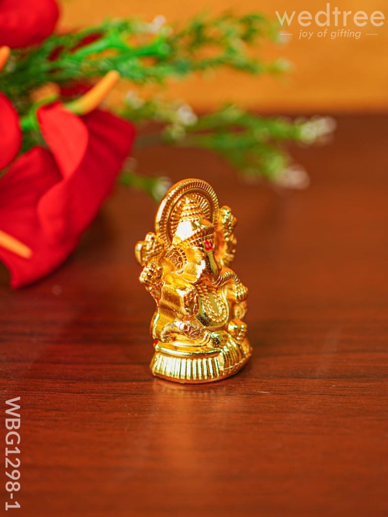 Zinc Alloy Ganesha Idol - Wbg1298 Divine Figurines