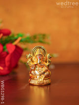 Zinc Alloy Ganesha Idol - Wbg1298 Divine Figurines