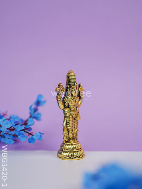 Zinc Alloy Gold Antique Tirupati Balaji Idol - Wbg1420 Murti Rg