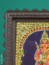 Murugan Photo Frame With Tanjore Art Work - Flat (Gold Foil) 8 X 6 Inch Wl4411 Painting