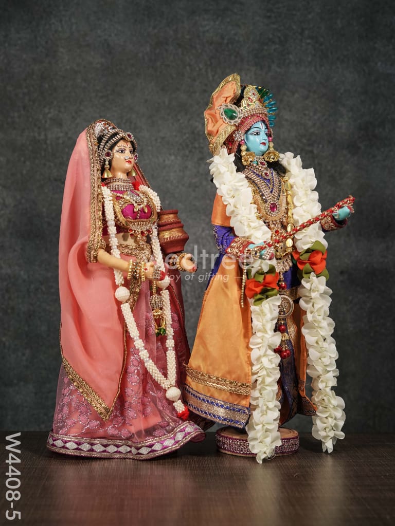 Nalangu Doll - Radhe Krishna 15 Inch W4408-5 Wedding Essentials