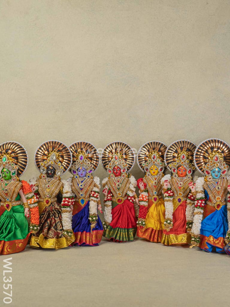 Nava Durga Doll - Set Of 9 Wl3570 Dolls