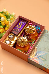 New Year Hamper 6 - Jar Diya And Chocolate Wh0040 Hampers