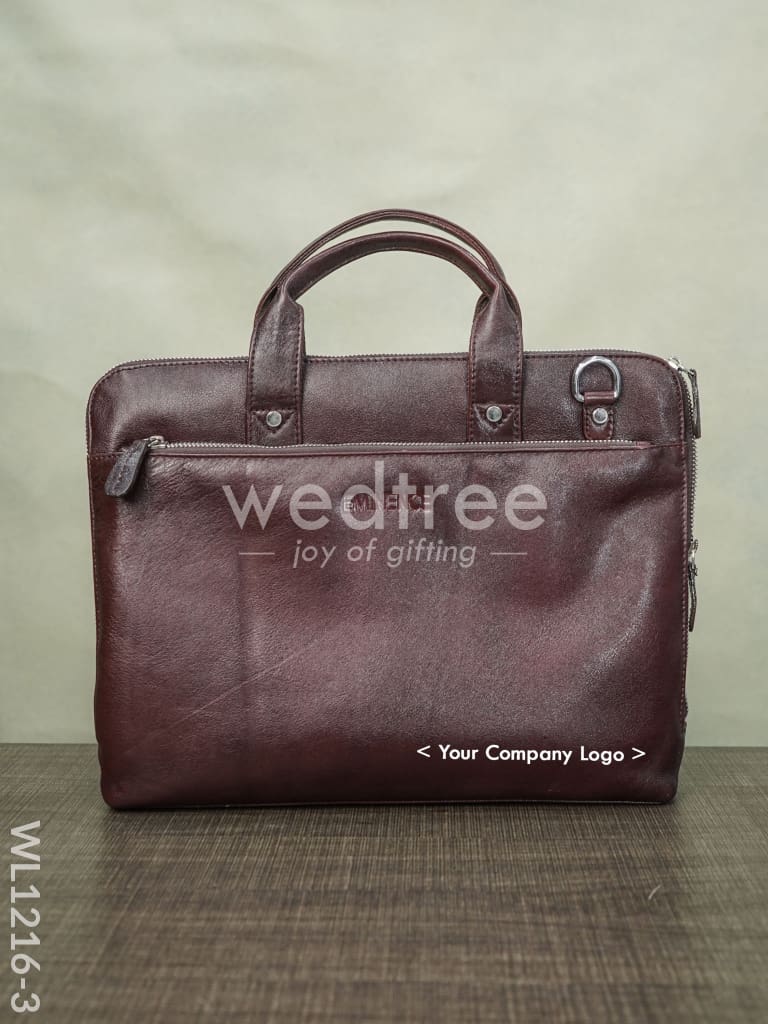 Nickle Chain Laptop Bag - Wl1216 Dark Brown Corporate Gifts