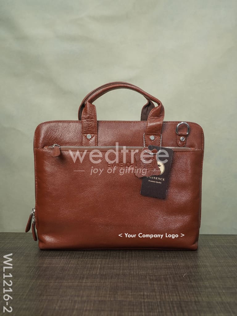 Nickle Chain Laptop Bag - Wl1216 Light Brown Corporate Gifts