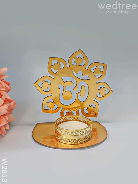 Om Shadow Diya - Mdf W2813 Diyas