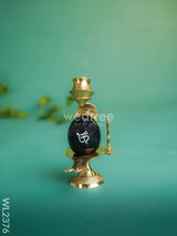 Om Shivling With Brass Stand - Wl2376 Figurines Rg