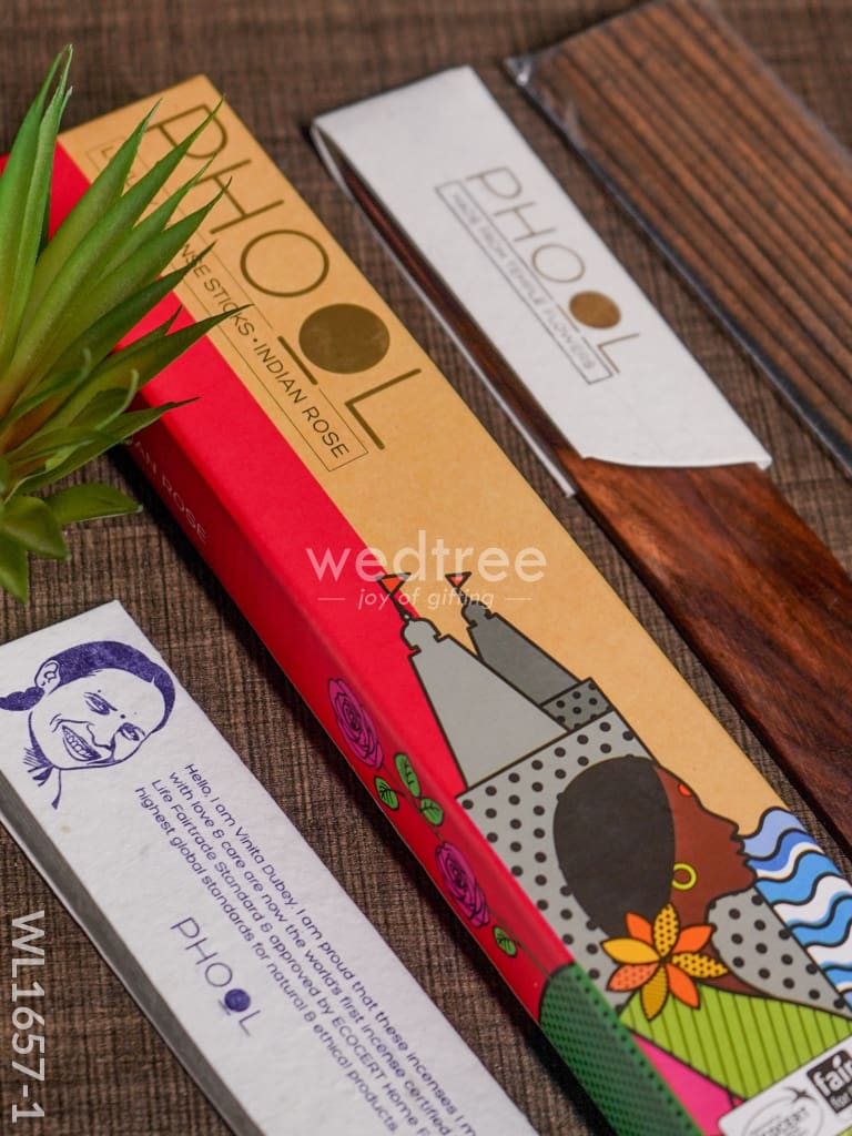 Organic Incense Sticks With Holder - Wl1657 Pooja Utilities