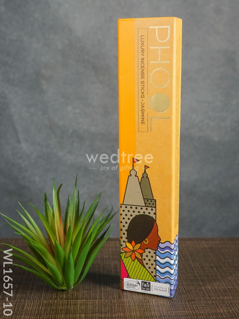 Organic Incense Sticks With Holder - Wl1657 Jasmine Scented Intense Stick Pooja Utilities