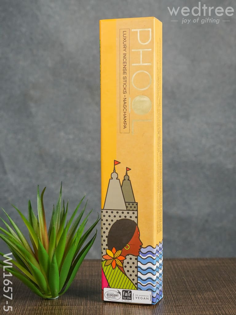 Organic Incense Sticks With Holder - Wl1657 Nagchampa Scented Intense Stick Pooja Utilities