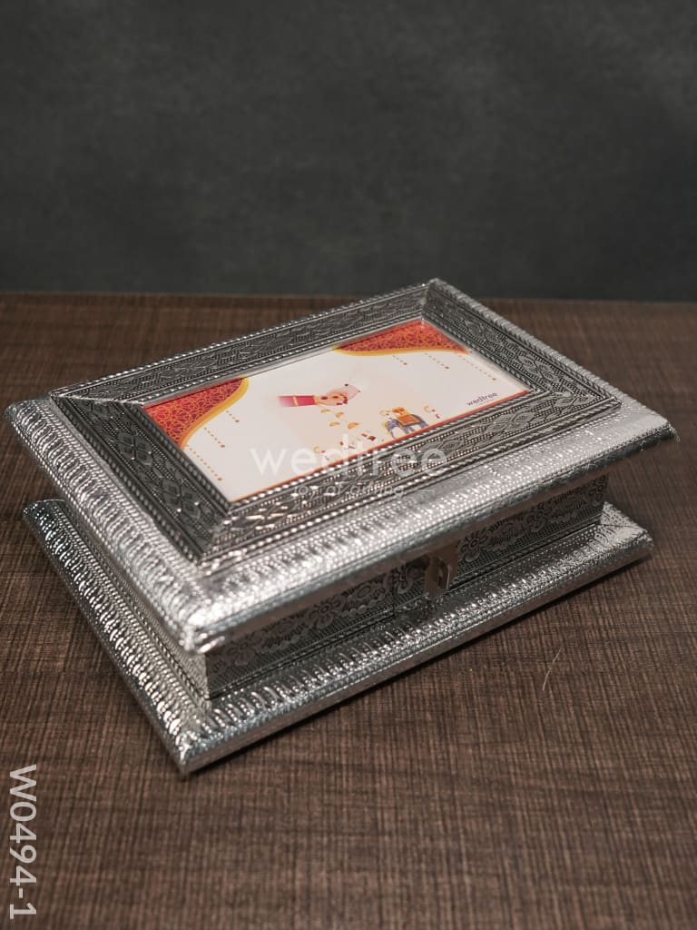 Oxidised Dry Fruit Photo Box - Medium W0494