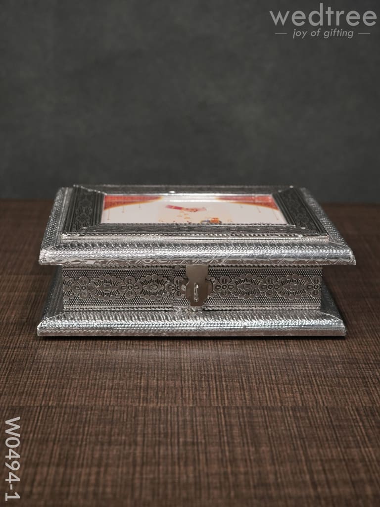 Oxidised Dry Fruit Photo Box - Medium W0494