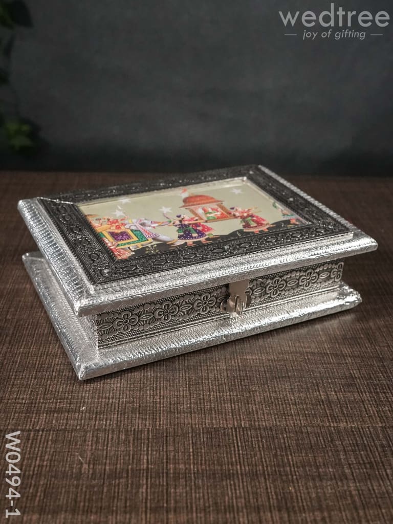 Oxidised Dry Fruit Photo Box - Medium W0494