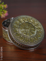 Gold Oxidised Poori Box - Wbg1070 Utensils