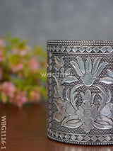 Oxidised Penstand With Floral Design - Wbg1116