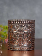 Oxidised Penstand With Floral Design - Wbg1116