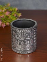 Oxidised Penstand With Floral Design - Wbg1116