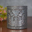 Oxidised Penstand With Floral Design - Wbg1116 Silver Finish