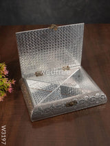 Oxidised Photo Box Rectangle Shaped Small - 8X6 Inch W3197 Dry Fruit Box