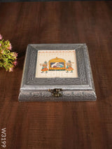 Oxidised Photo Box Square Shaped Medium - W3199 Dry Fruit Box