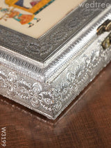 Oxidised Photo Box Square Shaped Medium - W3199 Dry Fruit Box