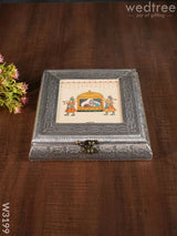 Oxidised Photo Box Square Shaped Medium - W3199 Dry Fruit Box