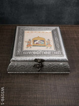 Oxidised Photo Box Square Shaped Small - W3198 Dry Fruit Box