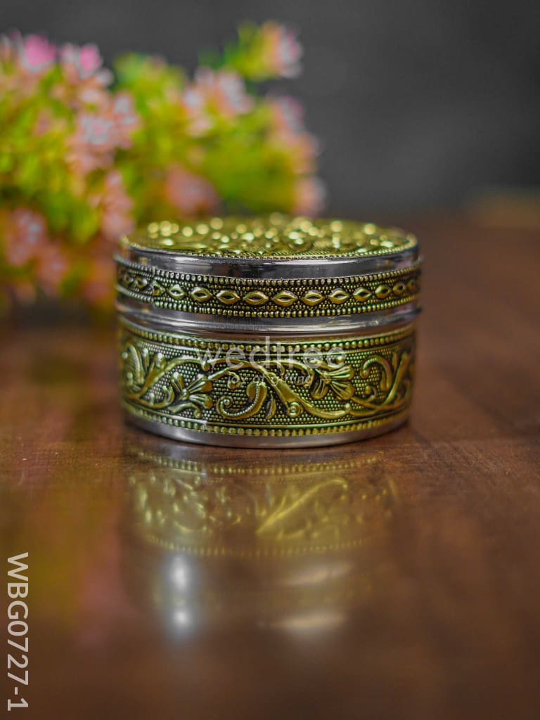 Oxidised Poori Box - 4 Inch Wbg0727 Utensils