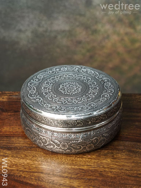 Oxidised Poori Box - Wl0943 Boxes