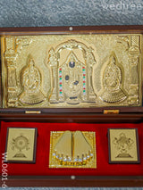 Paduka Prayer Box (Large) - Tirupathi Balaji Padmavathi Thayar Wl0601-6