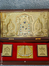 Paduka Prayer Box (Large) - Tirupathi Balaji Padmavathi Thayar Wl0601-6