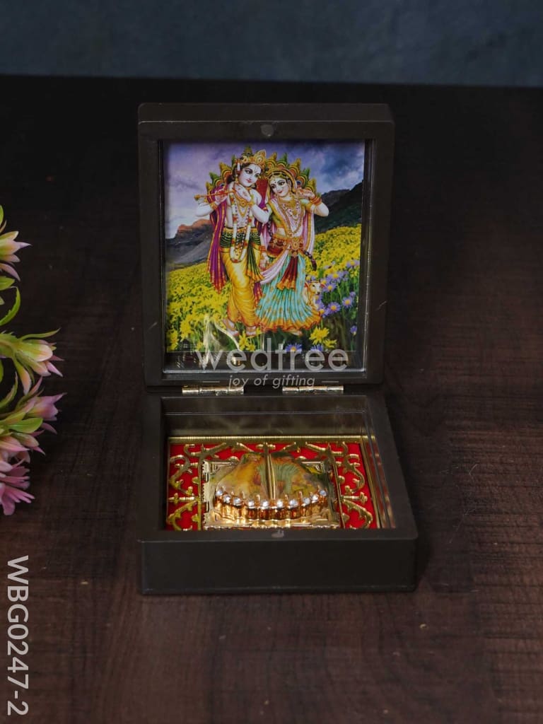 Paduka Prayer Box (Mini) - Wbg0247 Radhekrishna