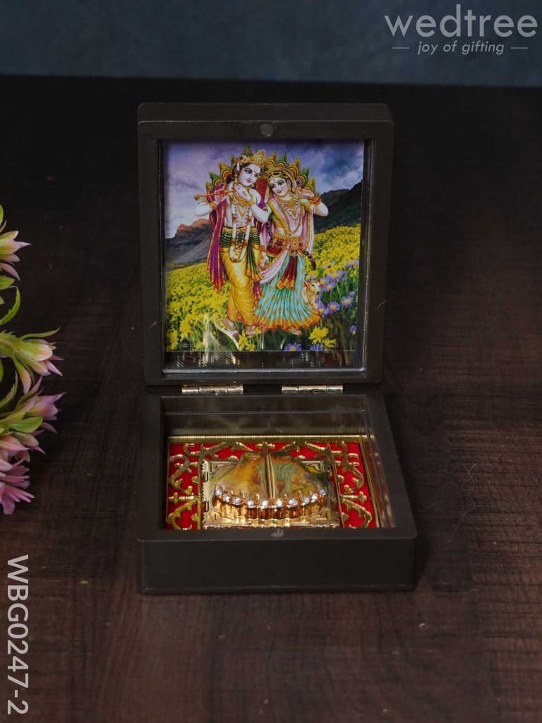 Paduka Prayer Box (Mini) - Wbg0247 Radhekrishna