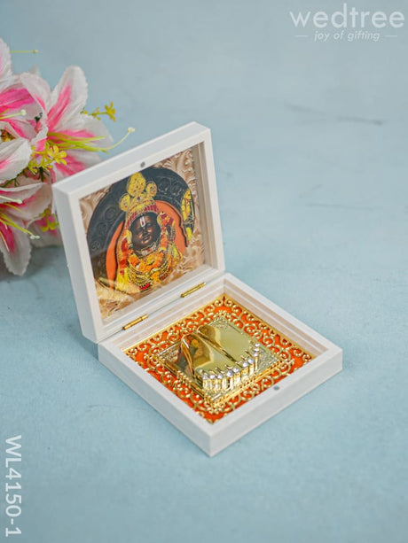 Paduka Prayer Box (Small) - Shree Ram Wl4150-1