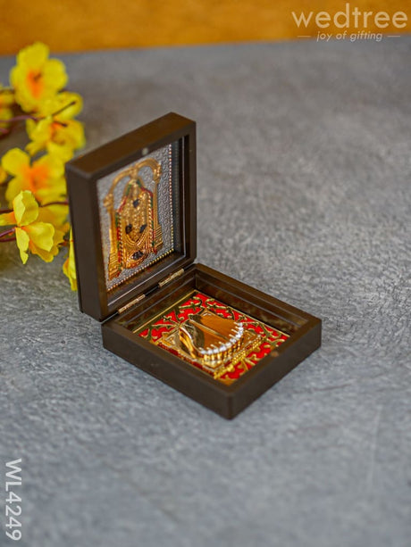 Paduka Prayer Box (Small) - Tirupathi Balaji Wl4249