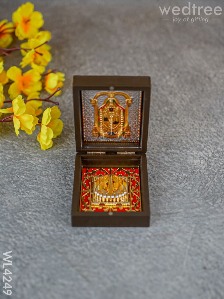 Paduka Prayer Box (Small) - Tirupathi Balaji Wl4249