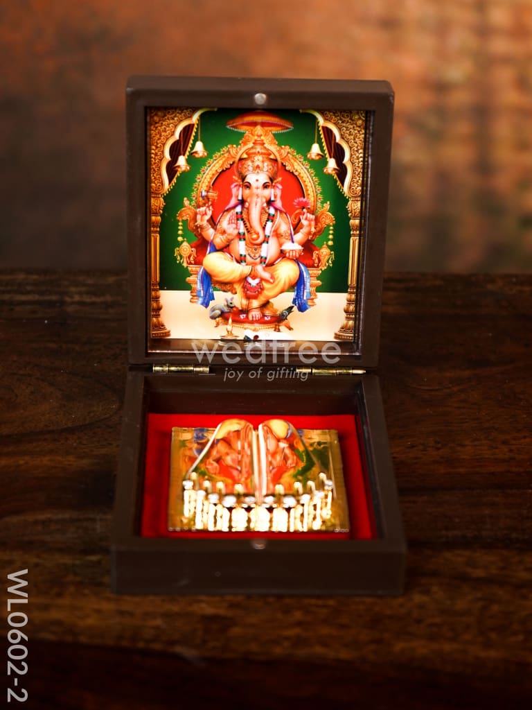 Paduka Prayer Box (Small) - Wl0602 Ganesh