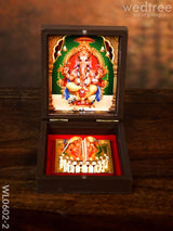 Paduka Prayer Box (Small) - Wl0602 Ganesh