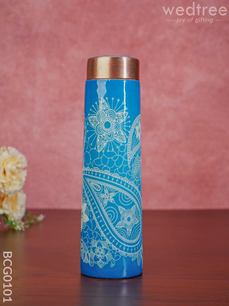 Paisley Printed Copper Bottle - Bcg0101 Office Utility