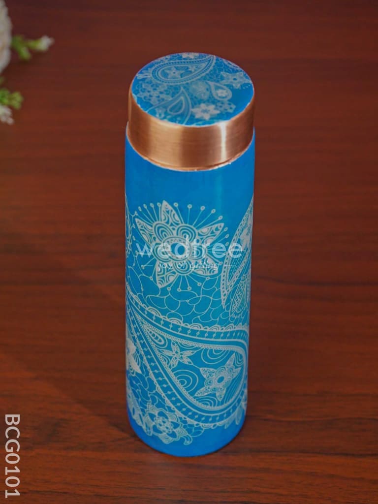 Paisley Printed Copper Bottle - Bcg0101 Office Utility