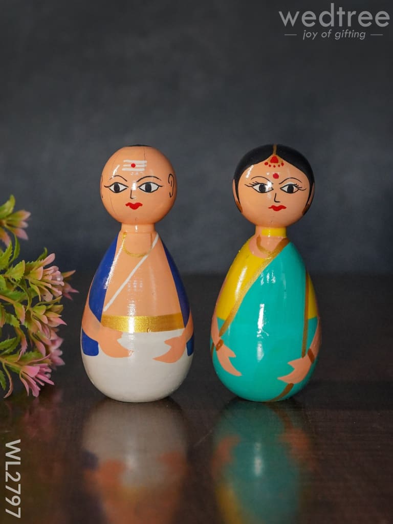 Pandit Couple - Channapatna Toy Wl2797 Kids Utility