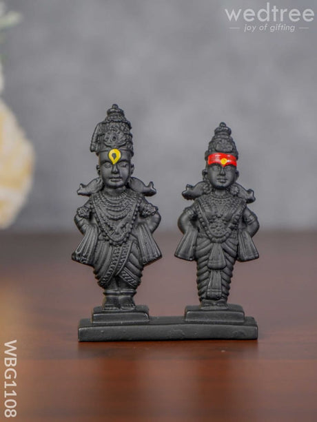 Polyresin Panduranga Rukmini Idol - 3 Inch Wbg1108 Divine Figurines