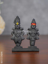 Polyresin Panduranga Rukmini Idol - 3 Inch Wbg1108 Divine Figurines