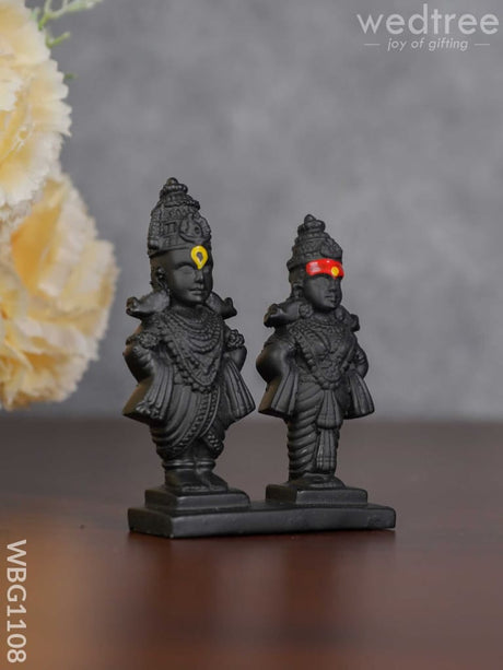 Polyresin Panduranga Rukmini Idol - 3 Inch Wbg1108 Divine Figurines