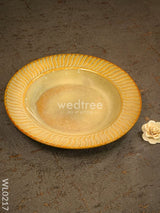 Pasta Plate - 8 Inch (Yellow & White) Wl0217 Ceramics