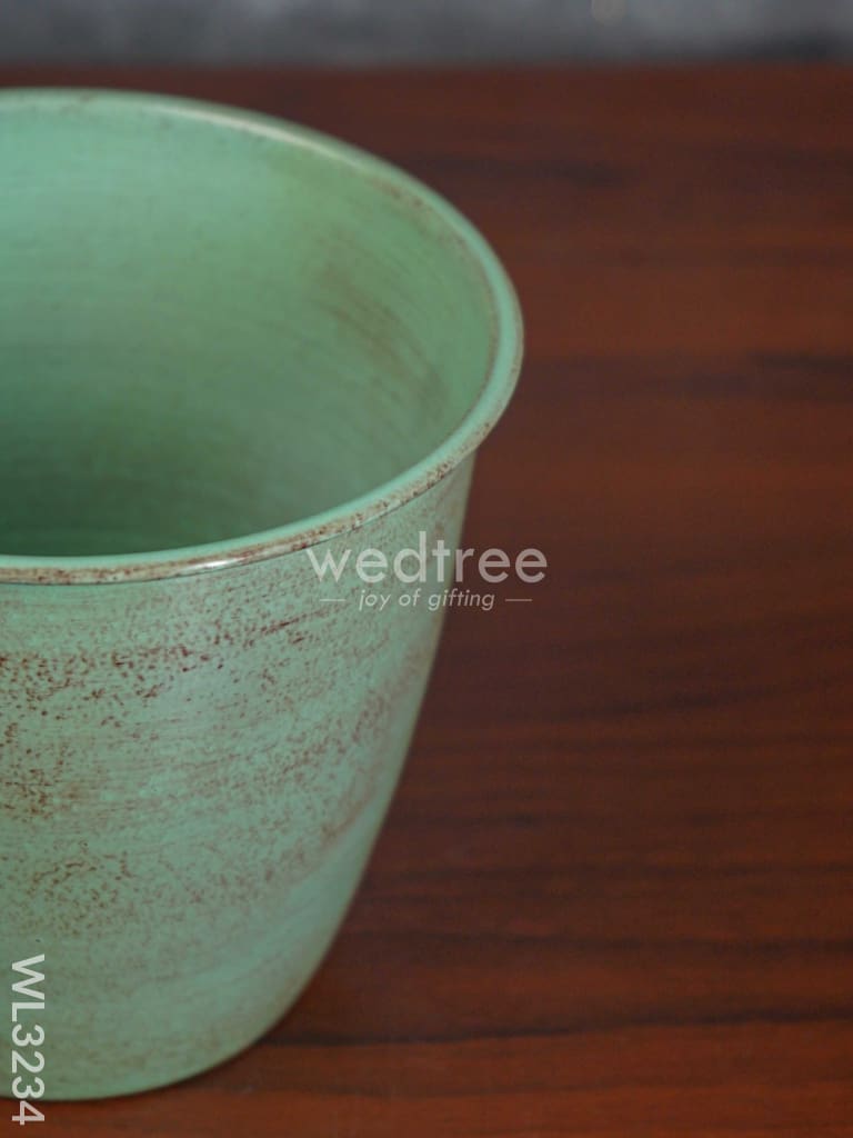 Pastel Green Planter Pot & Stand - Wl3234 Planters