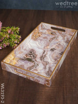 Pastel Pink Serving Tray - Wl3193 Medium Wooden Trays