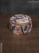 Patola Print Bangle Box - Wbg0349 Jewellery Holders