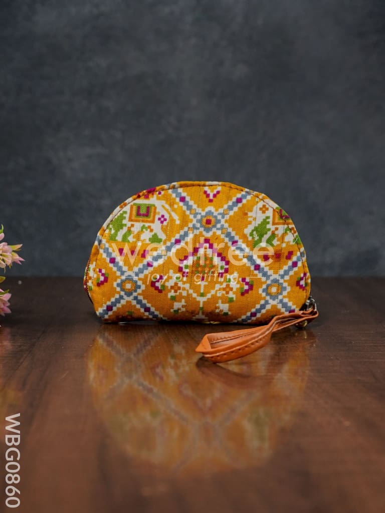 Patola Printed Fabric Clutch - Wbg0860 Clutches & Purses